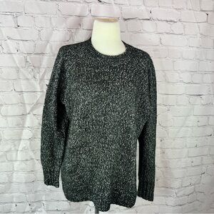 LOFT heavy oversized boxy Knit Sweater womens M winter snow ski cabin minimalist